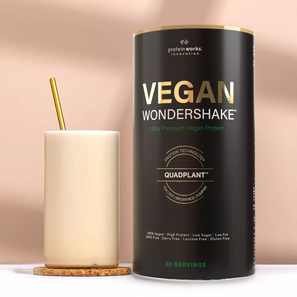 Protein Works - Vegan Wondershake | Vegan Protein Shake | Super Smooth,  Amazing Taste | 30 Servings | Cookies 'n' Cream