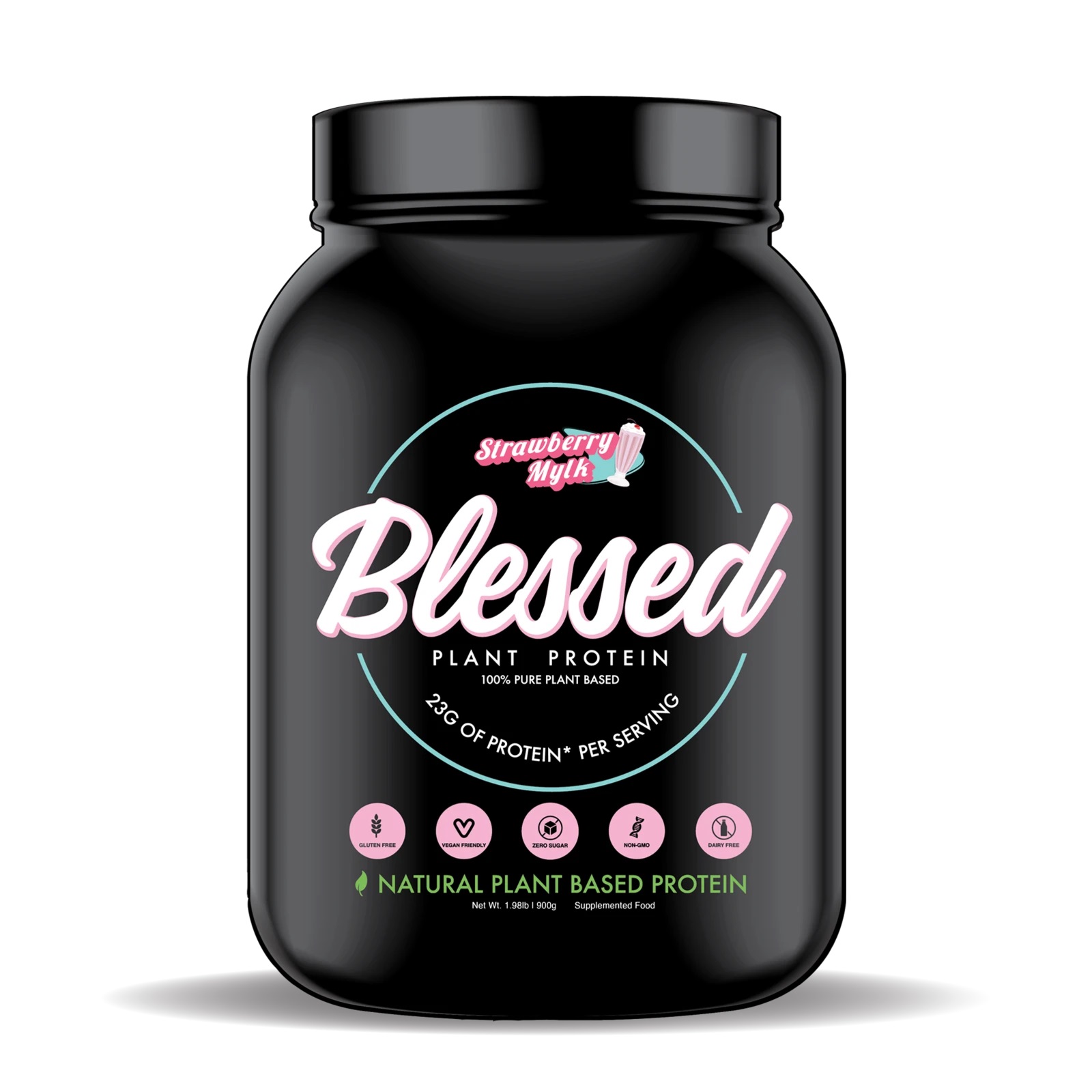 Blessed PlantBased Protein Strawberry Mylk Vegan