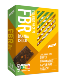 Fruitfunk - FBR- Barre de fruits - Banane Choco - 4 Barres